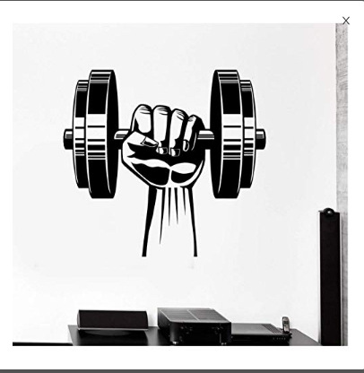 Picture of Fitness Weightlifting Fitness Living Room Bedroom Gym Wall Sticker Export Manufacturer European and American Proverbs Paper Js007