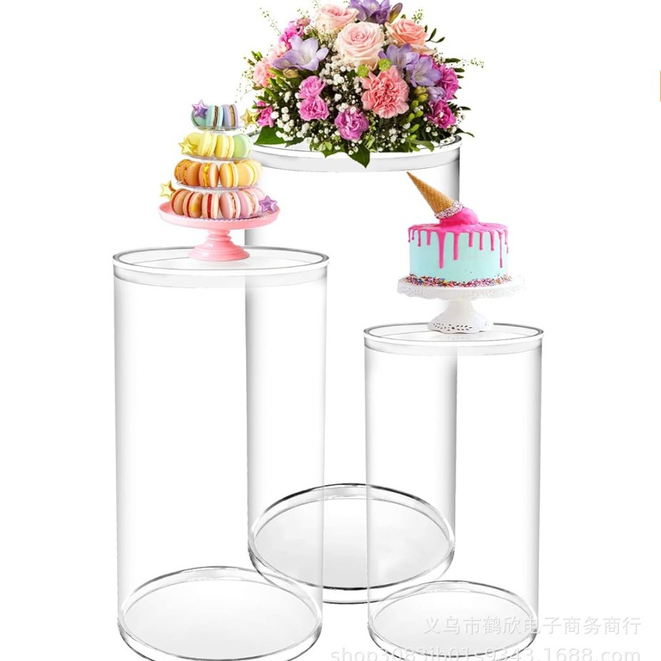 Wedding Decoration Props Window Cake Cylindrical Dessert Table Iron Art Wedding Activity Site Layout Ornaments