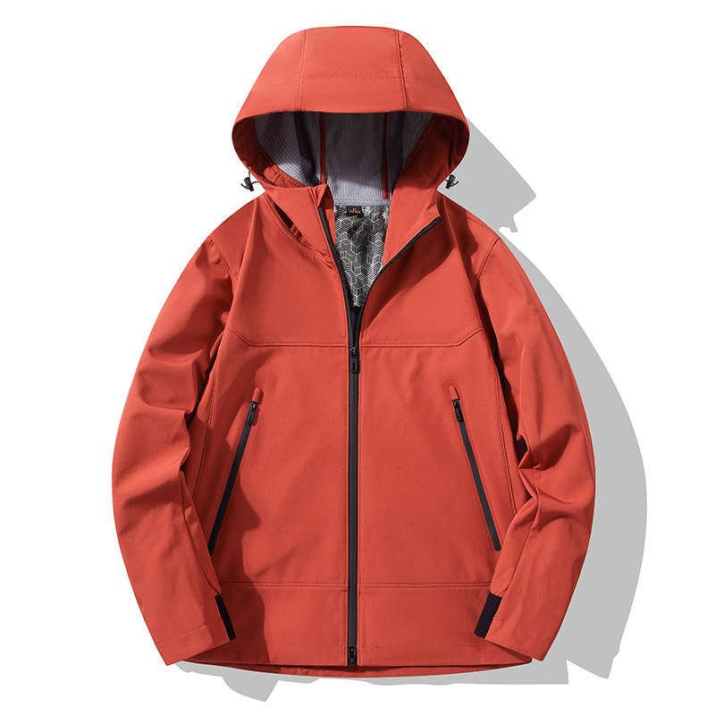 Soft Shell Couple's Sports Outdoor Jacket Hooded fleece-lined Mountaineering Suit Graphene Heating Windproof Waterproof Jacket