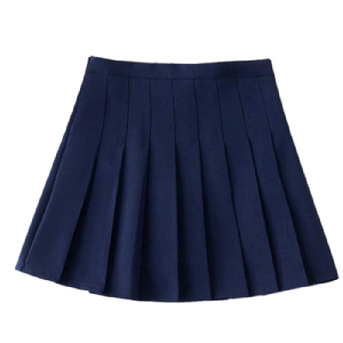 Picture of (Safety Pants Zipper Button) Pleated Skirt JK Uniform Skirt All-match Skirt Spring Summer Short Skirt Trendy