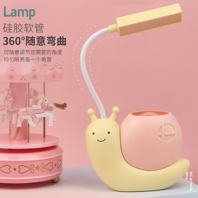 Led Desk Lamp Rechargeable Eye Protection Learning Student Dormitory Girl Kidsren USB Reading Bedroom Children's Day Gift