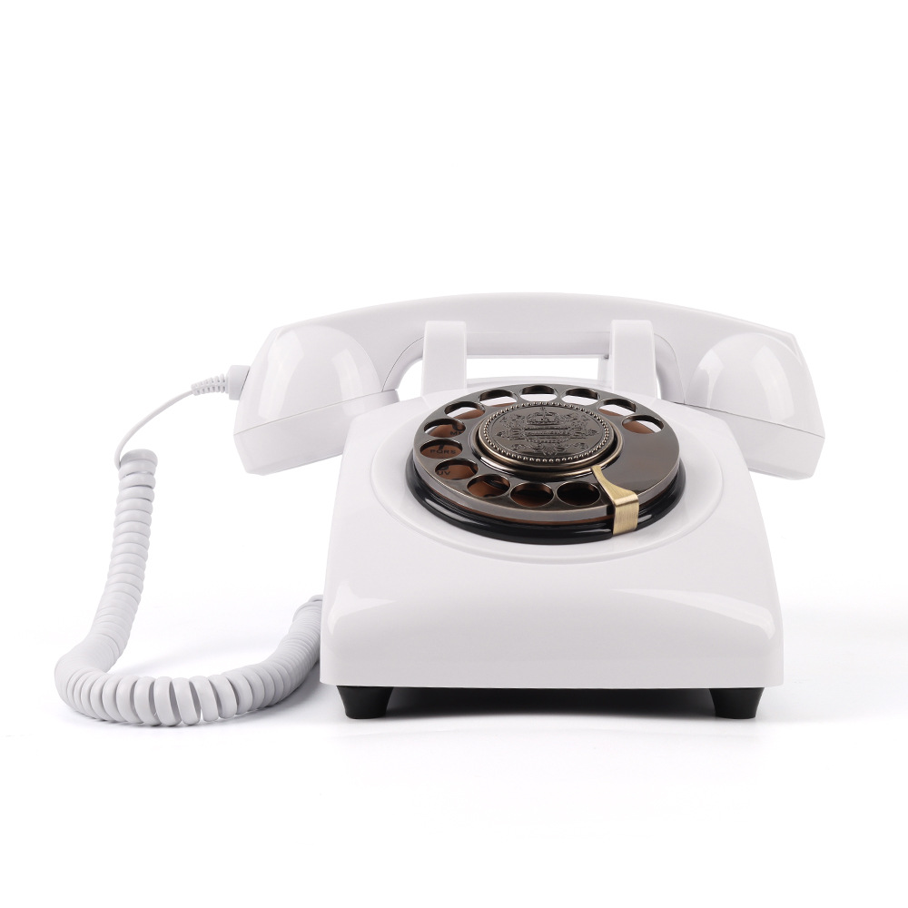 Picture of Telephone Wedding Landline Rotary Dial Card-Insert Recording Phone Manufacturer for Home Use, Retro Vintage Style