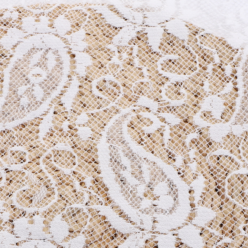 New Arrival Nylon Cashew Flower Lace Fabric Women's Base Shirt dress Dress Cheongsam Composite Jacquard Lace Cloth