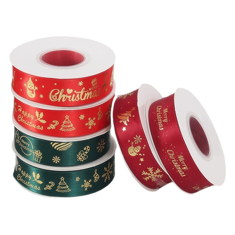 Christmas bouquet material gift packaging ribbon Christmas Eve flower shop flower packaging flower packaging material ribbon wholesale