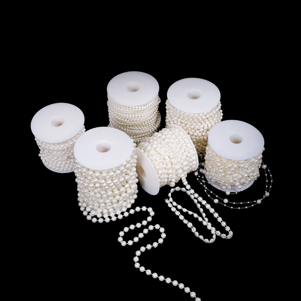 Flower art pearl chain net red bouquet flowers decoration packaging materials handmade diy ribbon gift florist materials