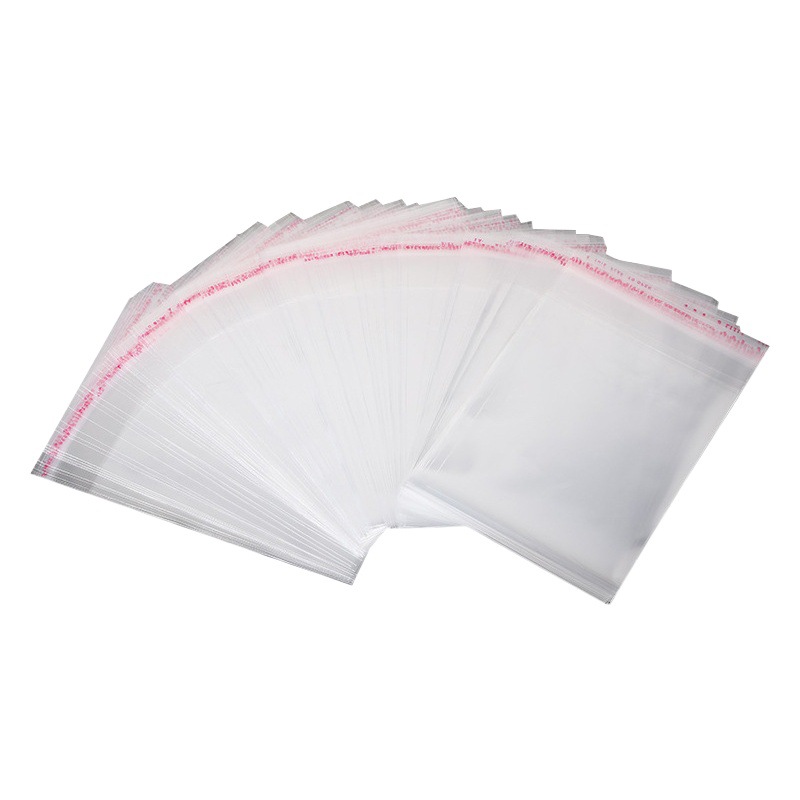 9*12(10+2)opp small size packaging bag sealed self-sealing bag self-adhesive clothing clothing self-adhesive bag transparent