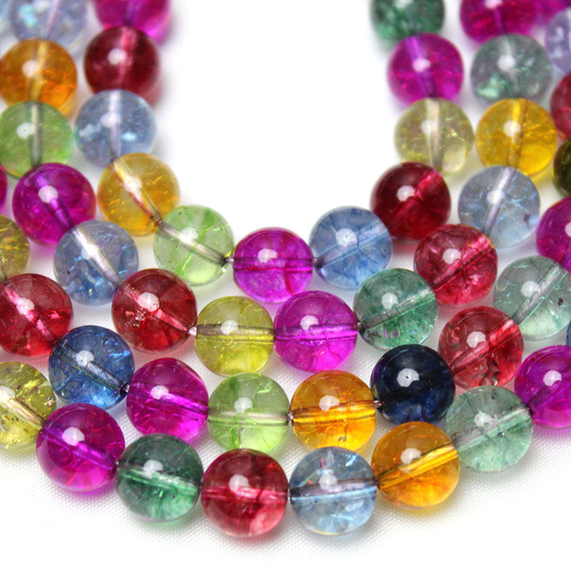 Picture of Synthetic yellow green pink popcorn crystal beads diy bracelet jewelry accessories burst beads loose beads semi-finished products wholesale