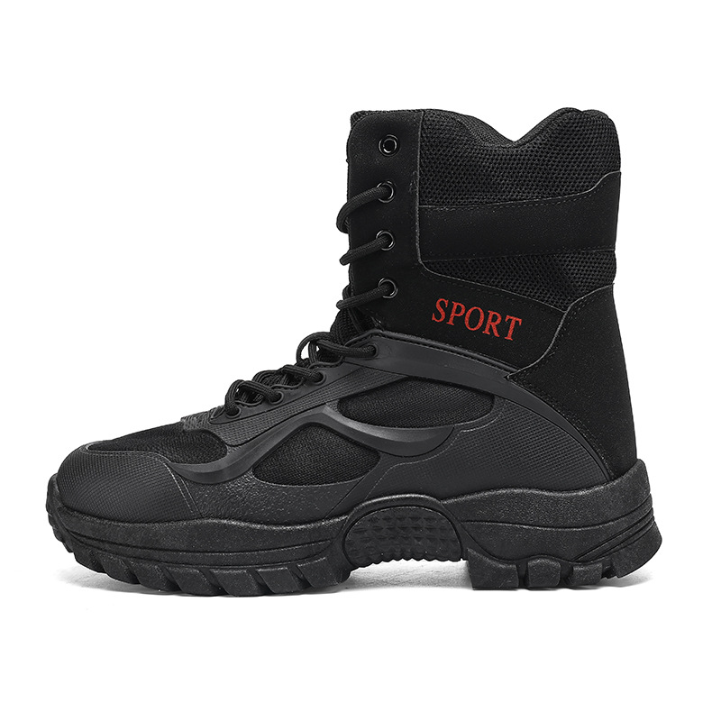 Cross-border generation hair waterproof military boots manufacturers tactical boots breathable Senior high school boots outdoor men's shoes desert boots combat boots