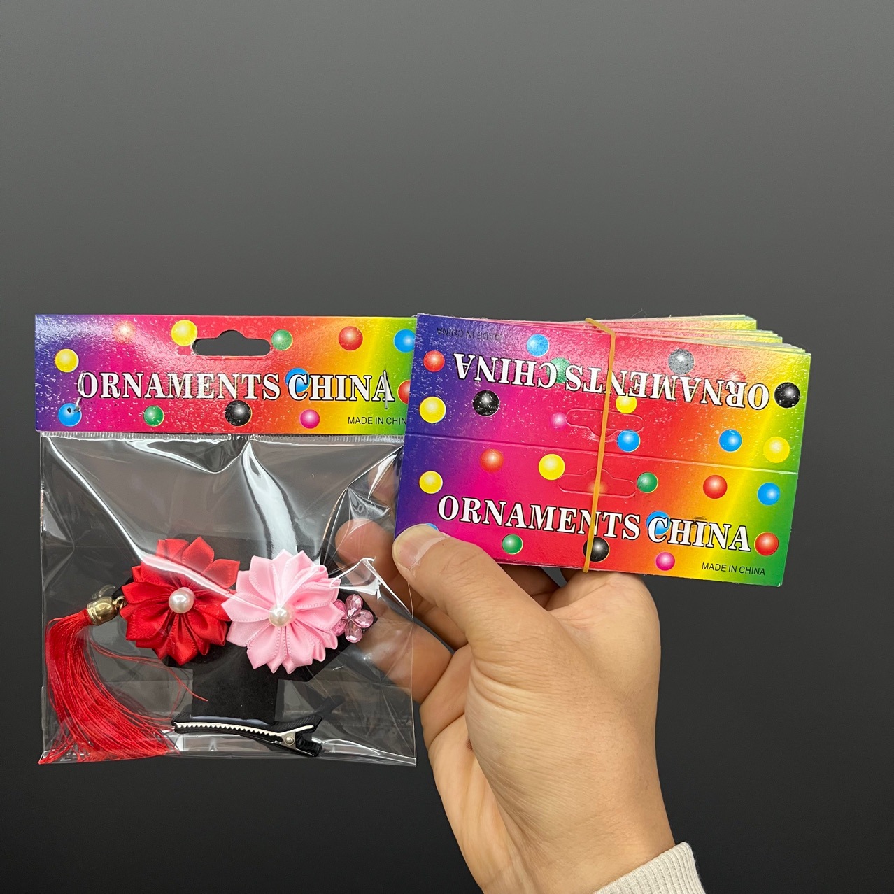 Kp947 hair accessories packaging folding long cardboard 13cm wide small balloon card export commonly used diy accessories
