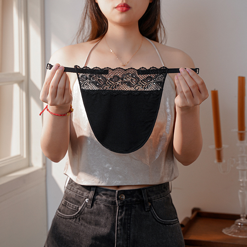 Picture of A variety of flower-shaped chest lace single-layer double-layer anti-running light leakage tube top breast covering breast cloth one-piece anti-light leakage