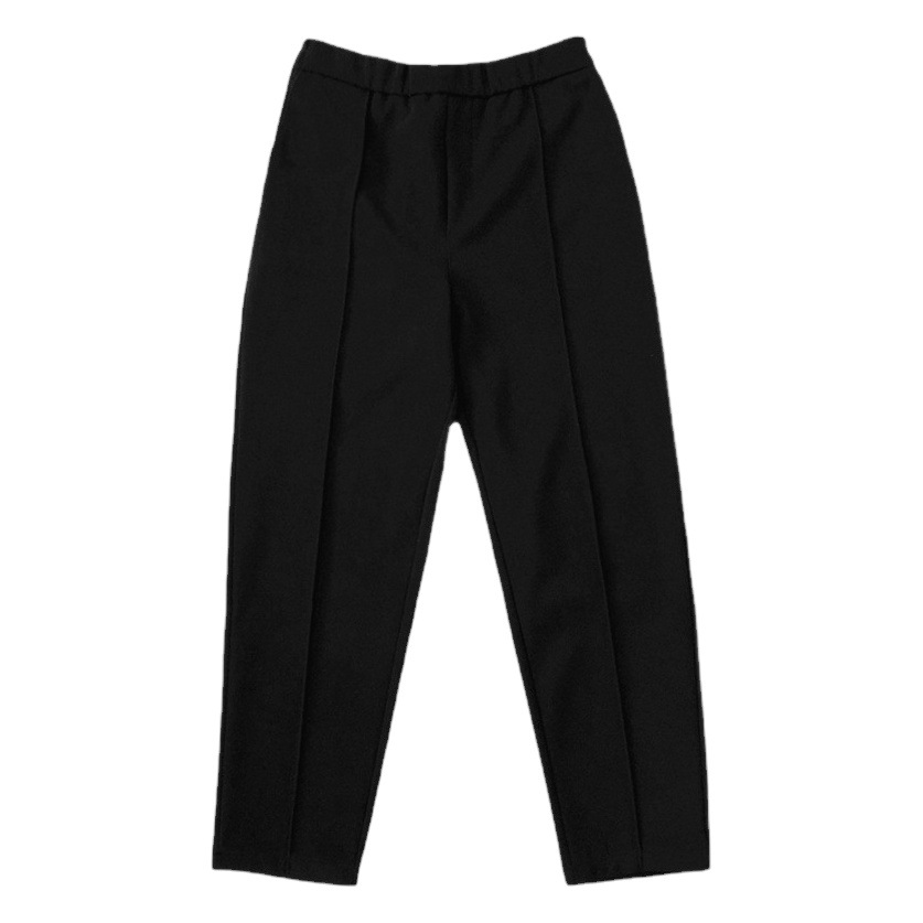 Autumn and Winter Woolen Thickened Harlan Pants Women's Loose Turnip Suit Pants chubby girl plus size Straight Leg Casual Pants
