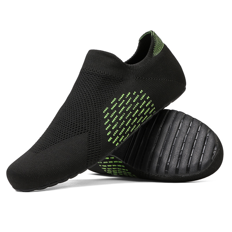 Cross-border New Lazy Slip-on Casual Shoes Men's Fashionable All-match Women's Lightweight Breathable Couple's Flying sneaker