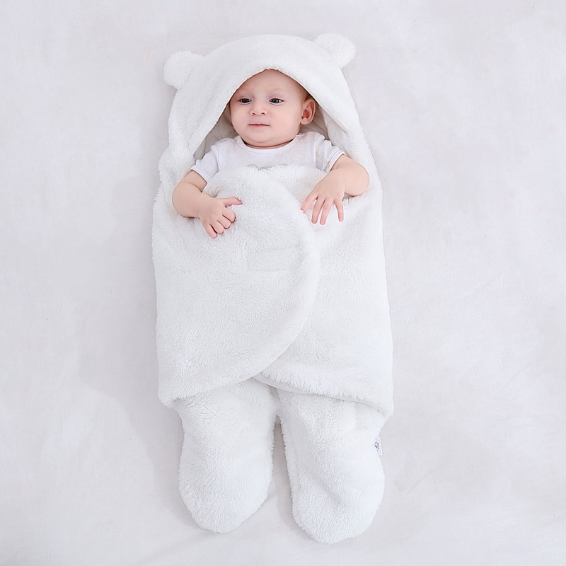 Picture of Coated Baby Newborn Baby Sleeping Bag Anti-Scare Swaddling Baby Supplies for Newborn Baby in Autumn and Winter