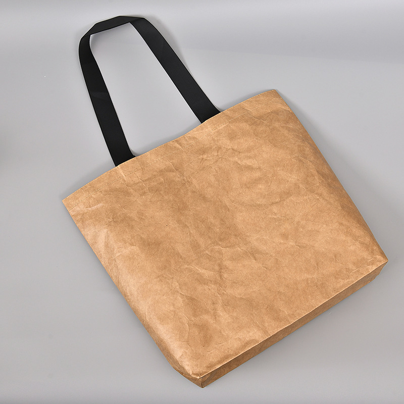 Source Factory Tyvek DuPont Paper Handbag Custom Logo Washable Tear DuPont Paper Shopping Bag Set