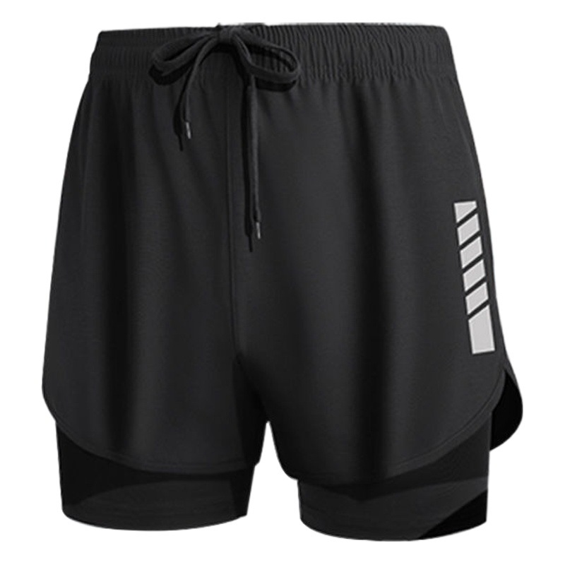 Men's swimming trunks double-layer anti-embarrassment quick-drying beach swimming trunks men's swimsuit suit 2023 new shorts swimming equipment