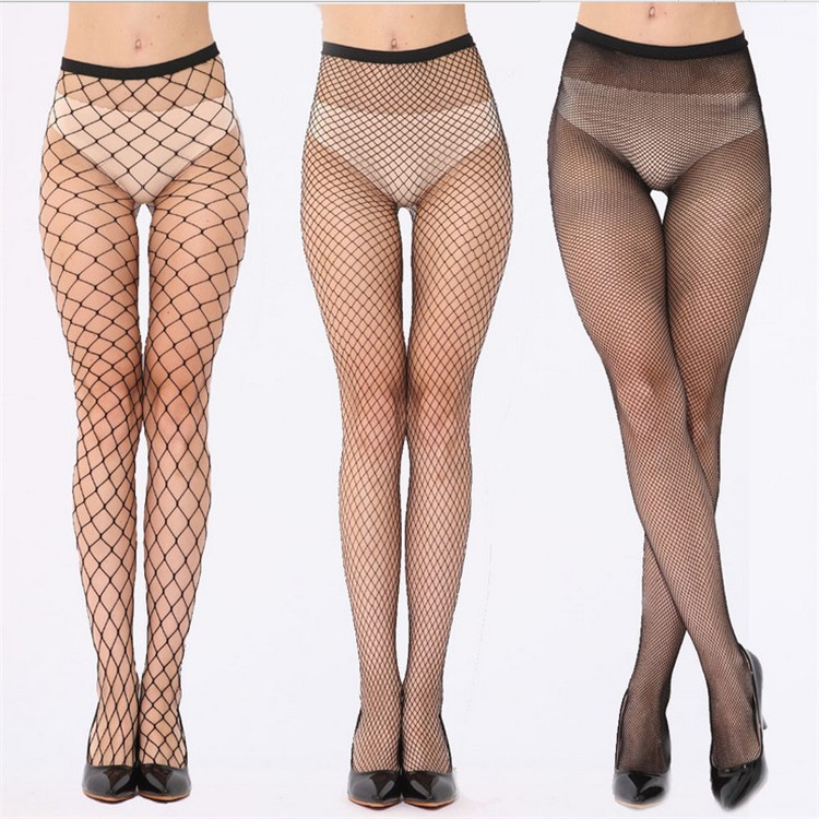 Sexy ladies white fishnet stockings pantyhose mesh fishnet fish mesh hole socks factory wholesale