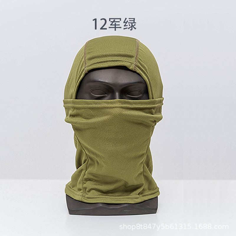 Picture of Cross-Border Summer Sun Protection Mask, Outdoor Cycling Dustproof Camouflage Headgear, Tactical Single-Hole Headgear, Headscarf for Fishing