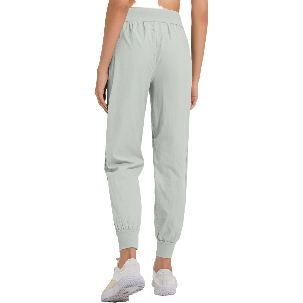 Loose Casual Sports Pants Women's Rope-Drawstring Legs Small Feet Slimming Running Dancing Yoga Pants Breathable Trousers Fitness Clothes