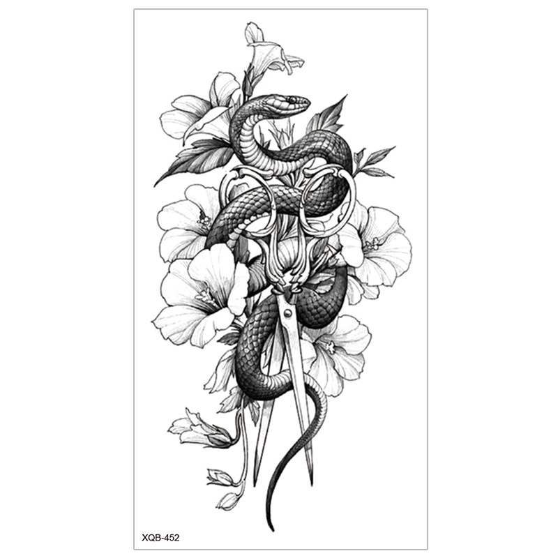 Picture of New Half Arm Tattoo Stickers Cross-border Amazon Hot Selling Set Dark European and American Realistic Waterproof Tattoo Stickers Wholesale