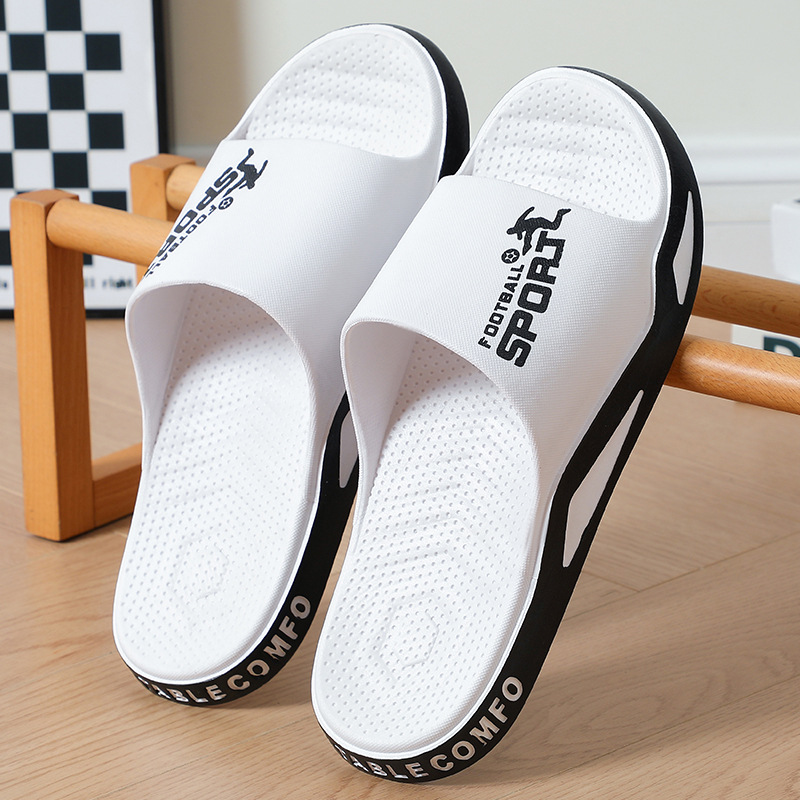 2025 New Summer Men's Trendy Flip-Flops Color Matching Fashionable Soft-Soled Home Wear Wear-Resistant Sandals for Men