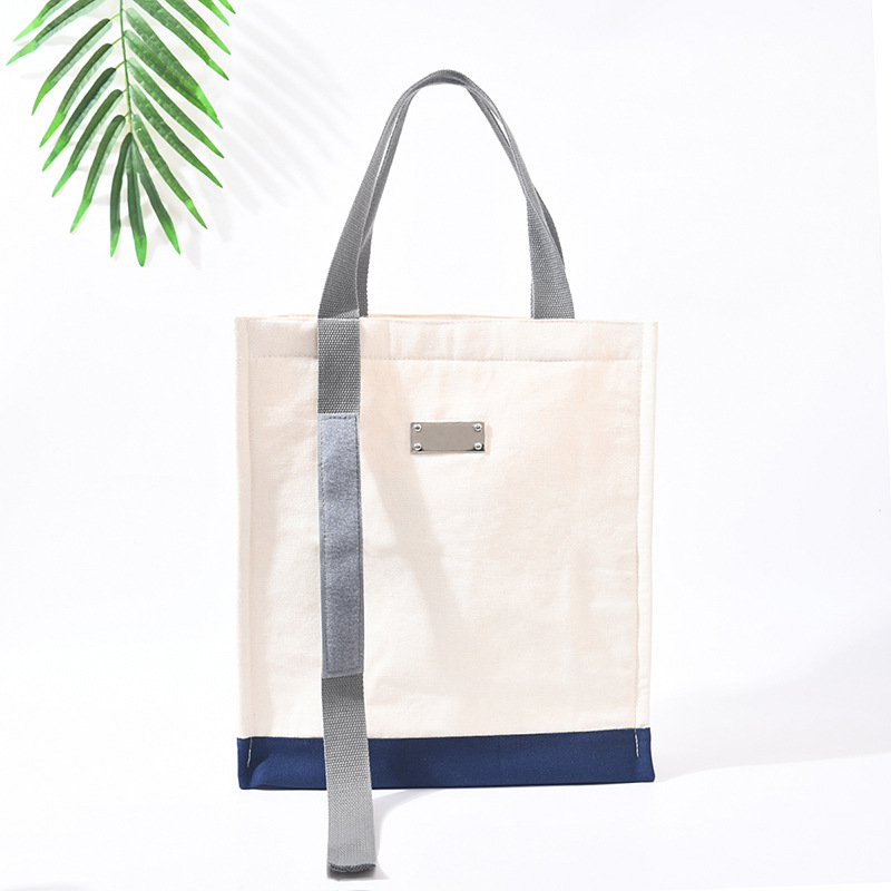 Strap Tote Bag Customized Canvas Bag Gift Bag Cotton Bag High-end Crossover Single Shoulder Stereo Bag Wholesale Customized