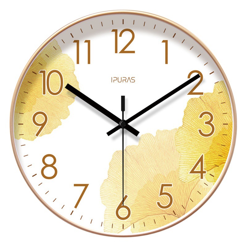 Ipura 6030 Wall Clock Living Room Clock Simple Nordic Fashion Home Clock Wall Watch Silent Seconds Sweeping Quartz Clock
