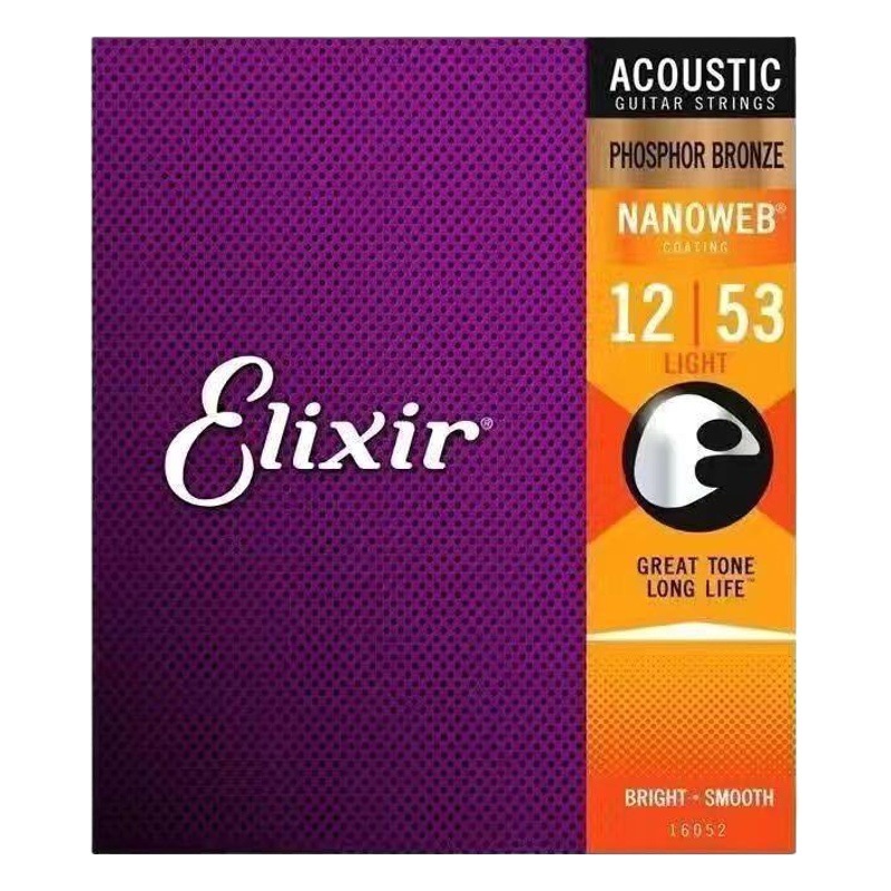 Picture of Guitar Strings Electric Guitar 16052 Brass Set Coated Phosphor Copper Classical Musical Instrument Guitar Acoustic Guitar Strings