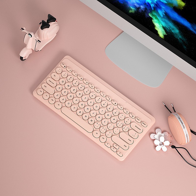 Picture of BOW external wireless keyboard and mouse suit laptop desktop computer general office home mute USB cross-border exclusive