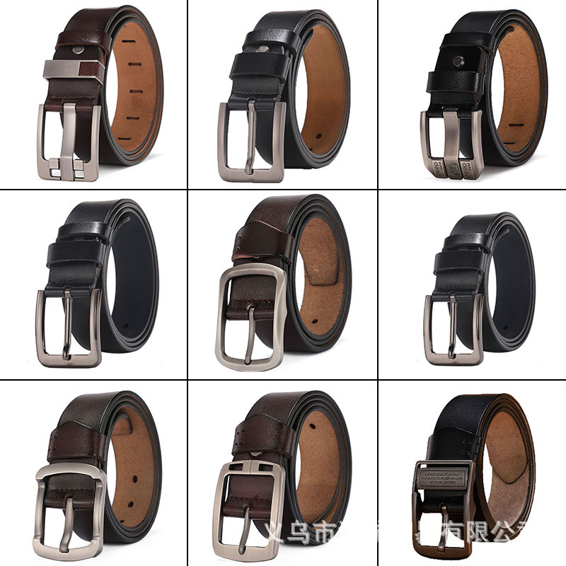 Factory direct selling men's belt youth leisure fashion trend leather belt wholesale