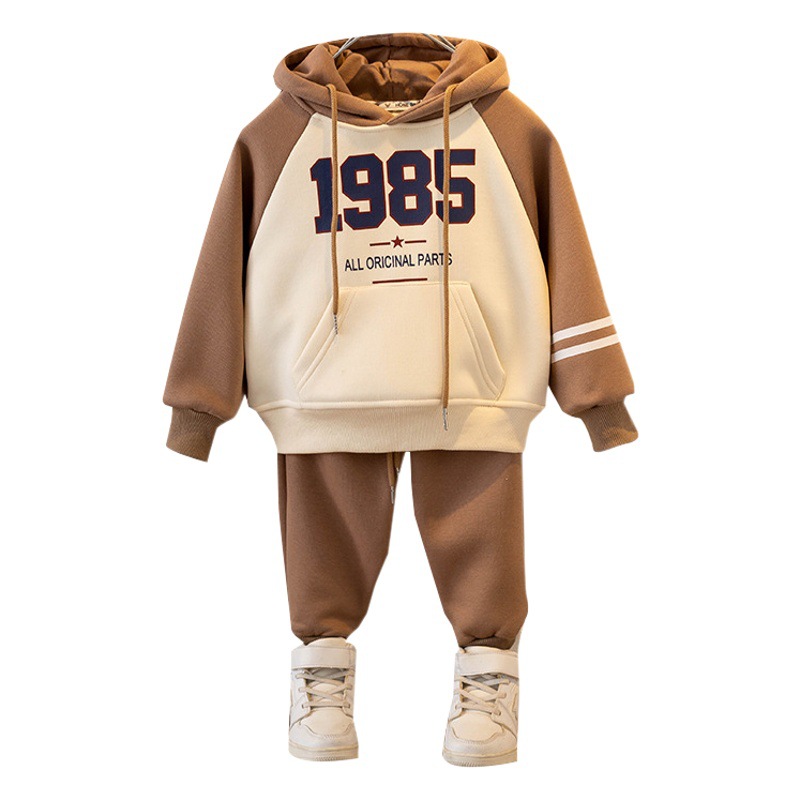 Men's Children's Fashion Suit Western Style Children's Spring and Autumn 2023 New Spring and Autumn Sports Baby Girl's Fleece Winter Clothes