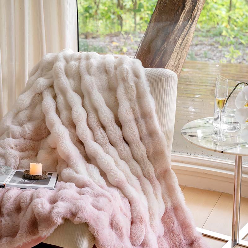 Picture of Thickened Class a Imitation Rabbit Velvet Blanket Milk Velvet Cover Blanket Winter Warm Sofa Coral Velvet Lunch Blanket Soft
