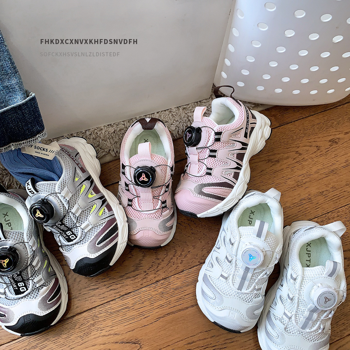 Knob Shoes, Kidsren's Shoes, Kidsren's Sports Shoes, Girls' Dad Shoes, Mesh Breathable Lightweight Boys' Single Mesh Shoes Summer