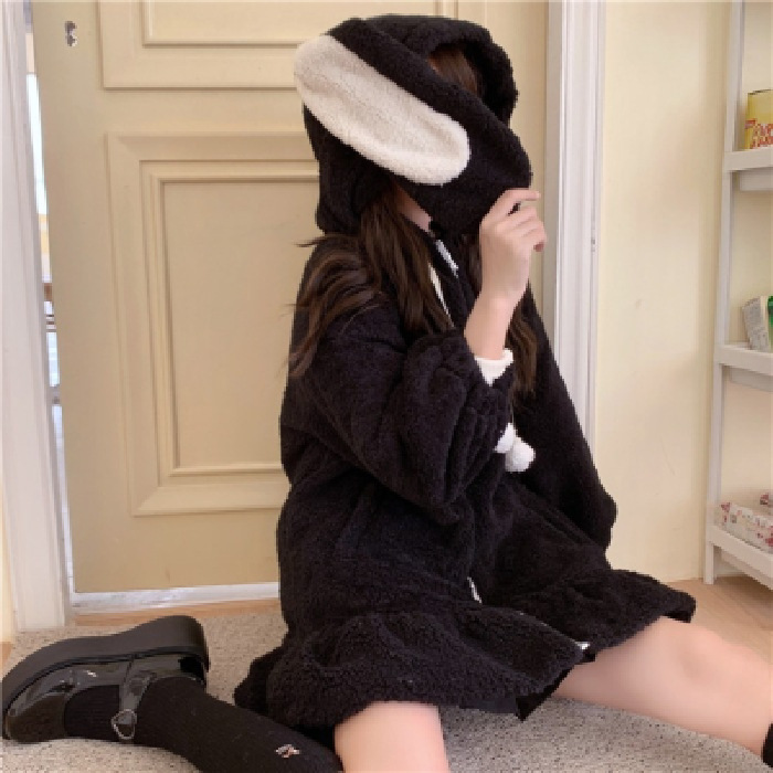 Picture of 2022 Fashionable Stuffed Rabbit Sweater Jacket Women's Autumn and Winter Style