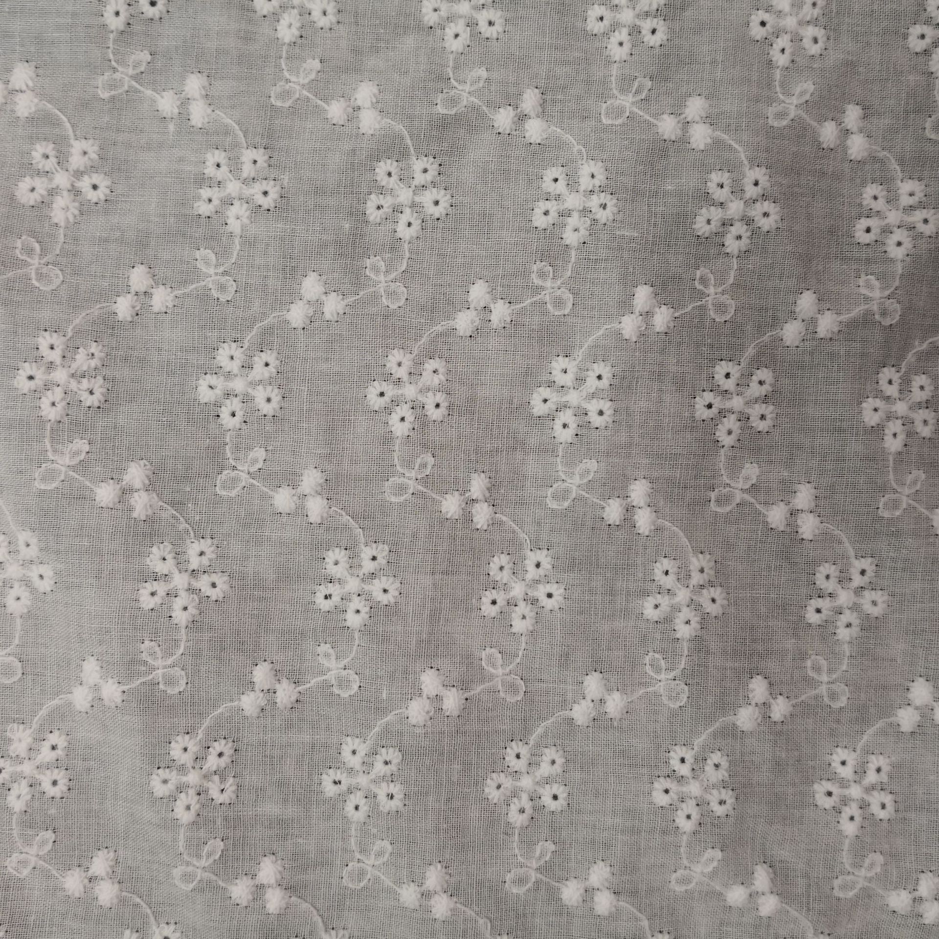 Cotton Cut Out Embroider Fabric Cotton Multi-Color Embroider 9088 Cotton Punched Embroider Cloth Lace Wholesale Manufacturer