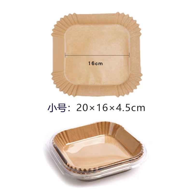 Picture of Cross-border supply air fryer paper special paper rectangular oil paper square paper tray baking round oil paper pad wholesale