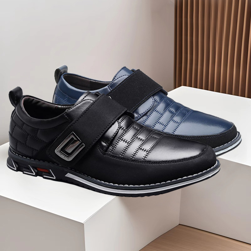 Cross-border casual leather shoes men's business men's shoes new summer tide high-end sense men's shoes Amazon size shoes
