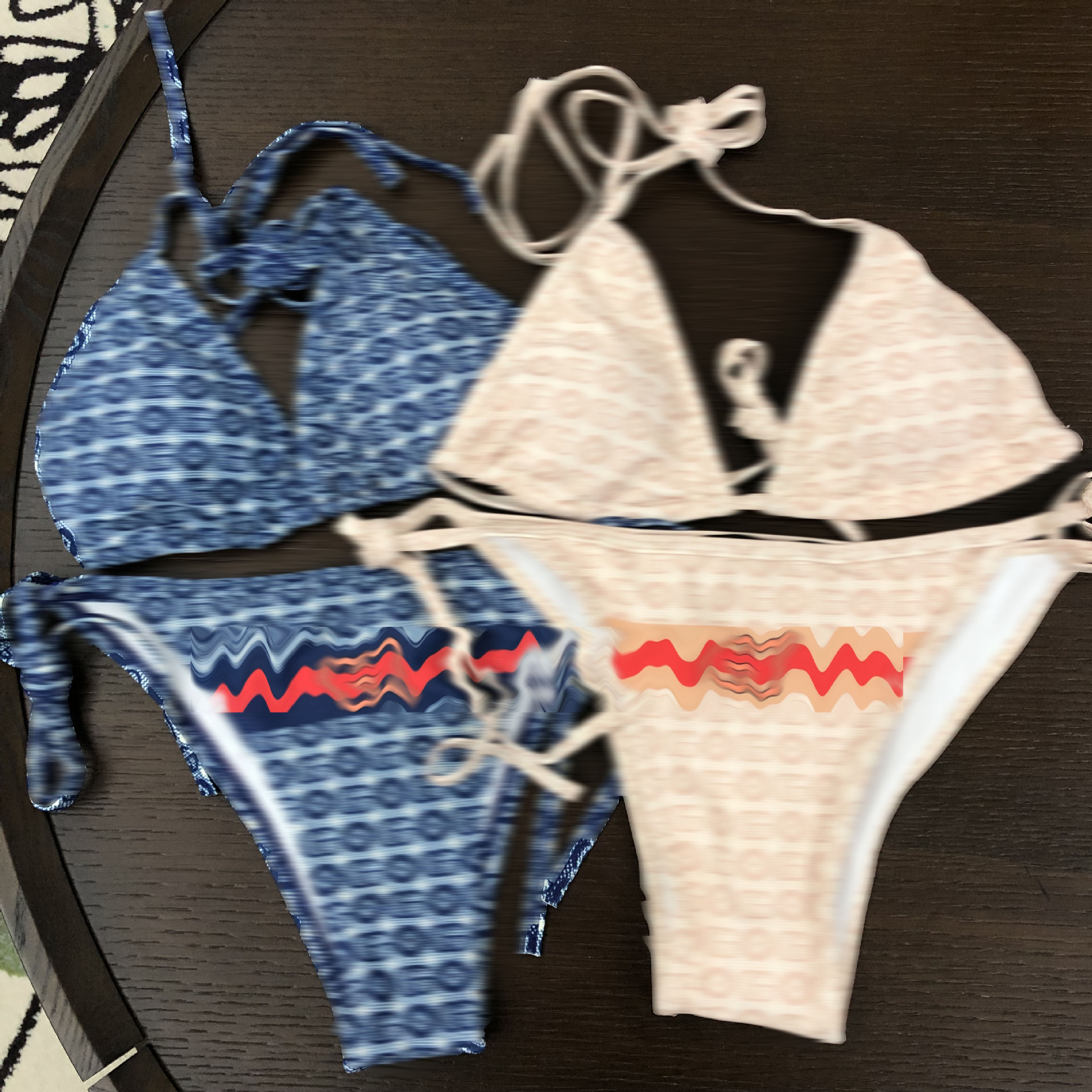 Factory wholesale spot European and American fashion brand sexy bikini cross-border sisters wear swimwear a generation of hair