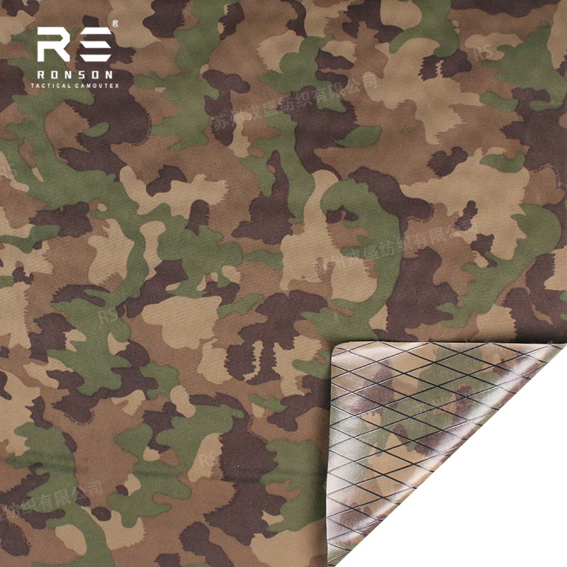 Picture of Taz16 New Swiss Camouflage 500D Nylon X-Pac Composite Diamond Grids Fabric Waterproof Outdoor Lightweight Fabric