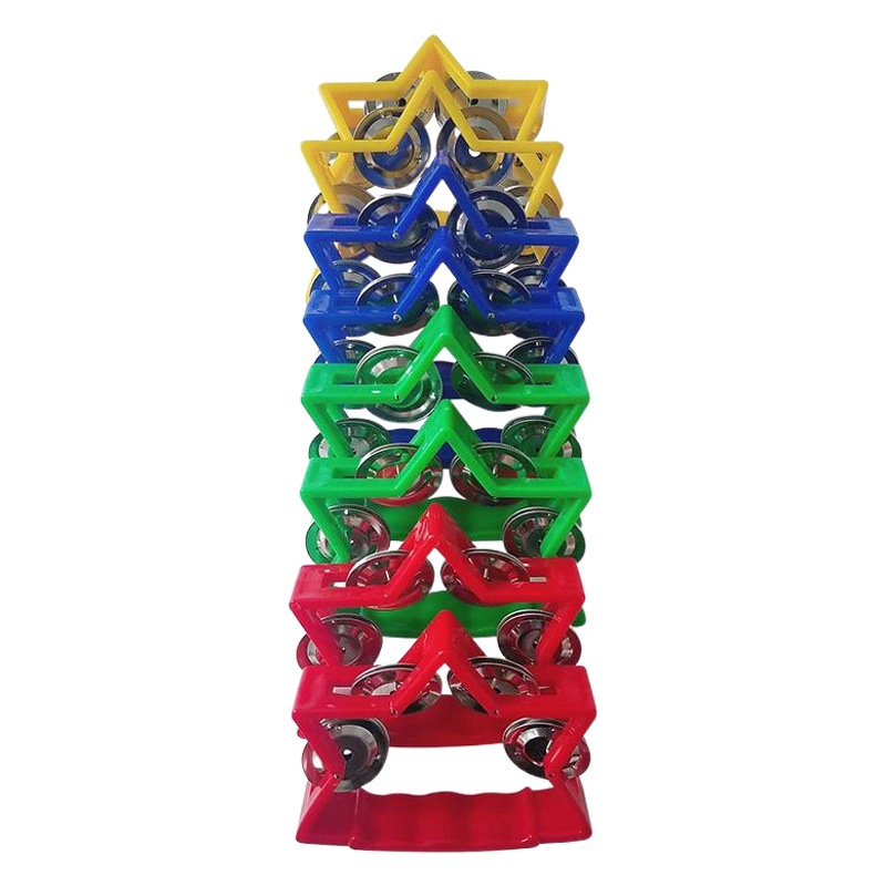 Picture of Dance hand bell percussion instrument small five-star bell ring music KTV special hand bell