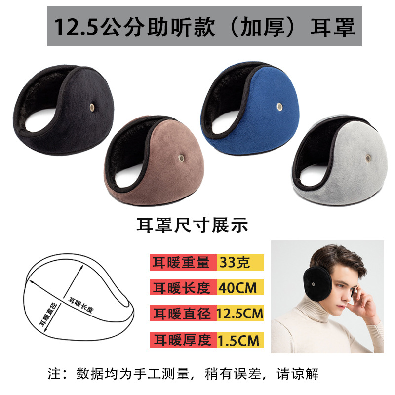 Picture of Warm earmuffs men's winter thickened fleece-lined earmuffs cold-proof riding student fashion wholesale back-wearing earmuffs earmuffs earmuffs