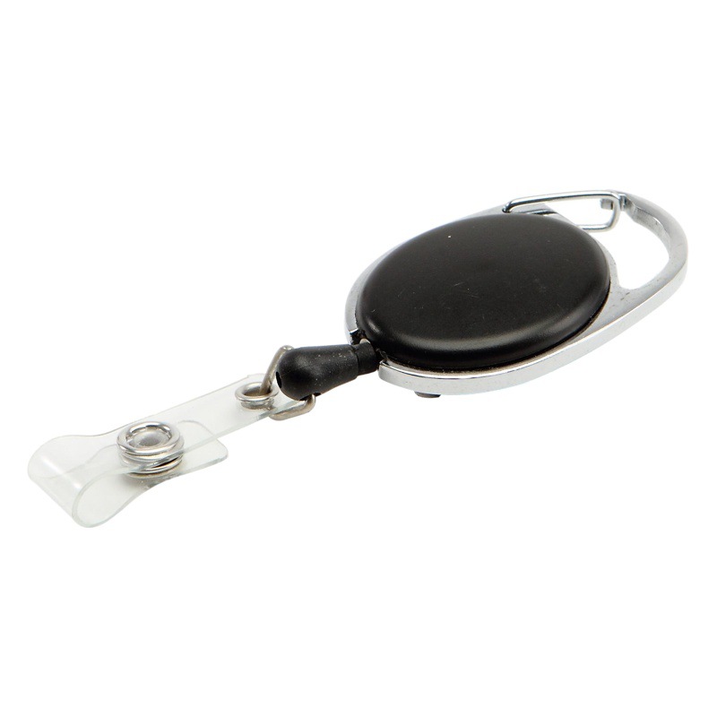 JBK manufacturers supply easy-pull buckle metal side telescopic key chain telescopic easy-pull buckle strong pull ID buckle card holder
