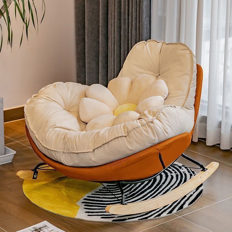 Rocking chair, penguin living room, light luxury lazy sofa, single rocking chair, recliner, simple modern home balcony, lounge chair