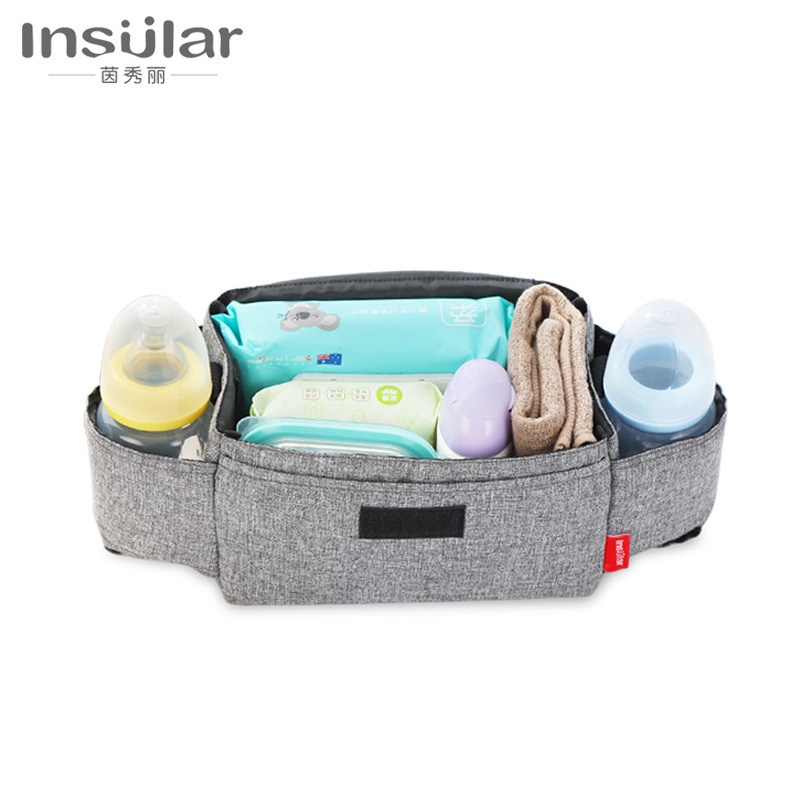 Picture of Yin Xiuli multifunctional baby carriage hanging bag storage bag bottle Cup bag baby stroller hanging bag cross-border