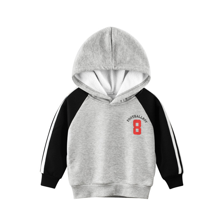 Picture of  version of children's clothing autumn new children's clothing men's baby hoodie plus velvet 