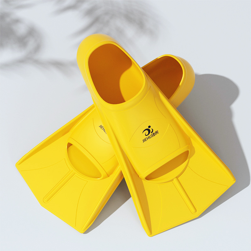 Picture of freestyle frog shoes duck paw professional training short flippers breaststroke duck feet floating diving men and women swimming flippers children
