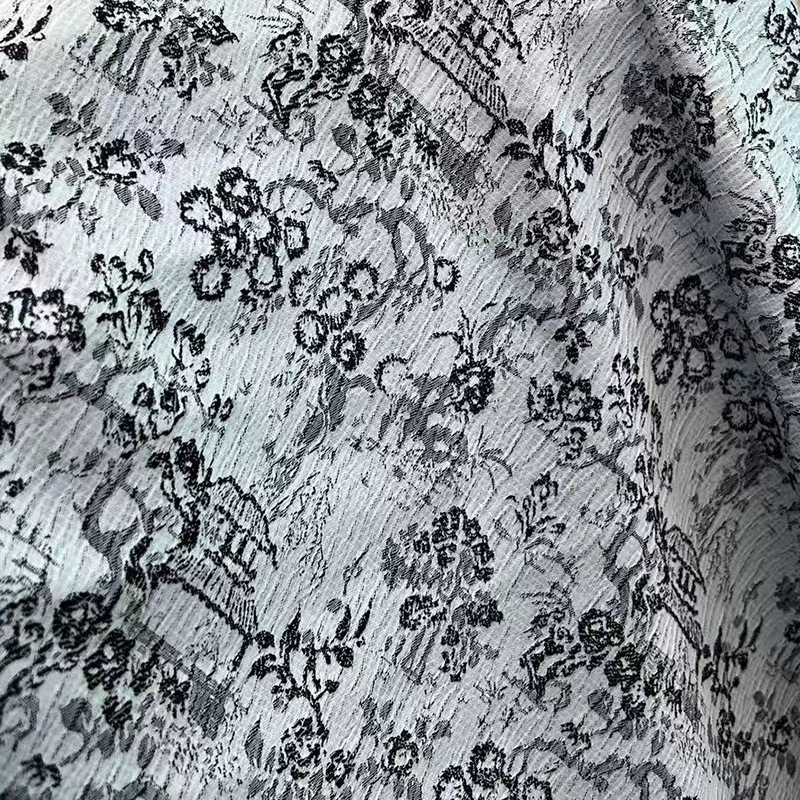 Imitation Rayon Orchard Two-Tone Jacquard Fabric Chinese Style Cloth Bag Hanfu Children's Clothing Jacket Dress Fabric