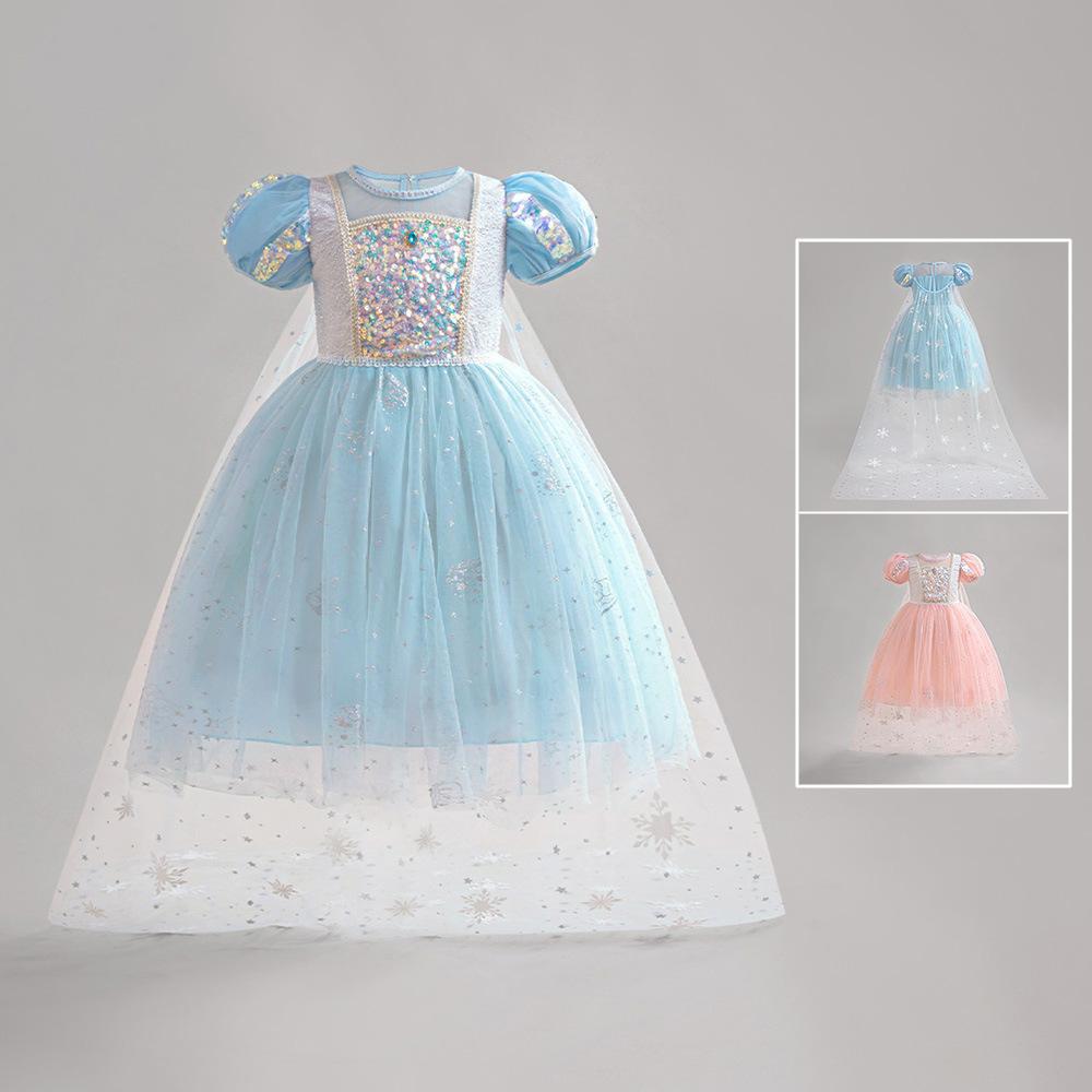 Picture of Frozen Princess Aisha Dress Dress Mesh dress Girl's June 1 cosplay Party Performance Costume
