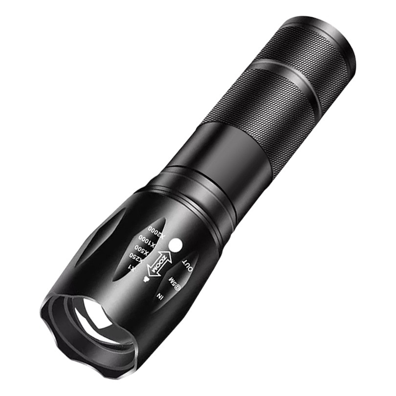 Cross-border T6 aluminum alloy A100 Flashlight led outdoor USB charging multi-function mini zoom small light flashlight
