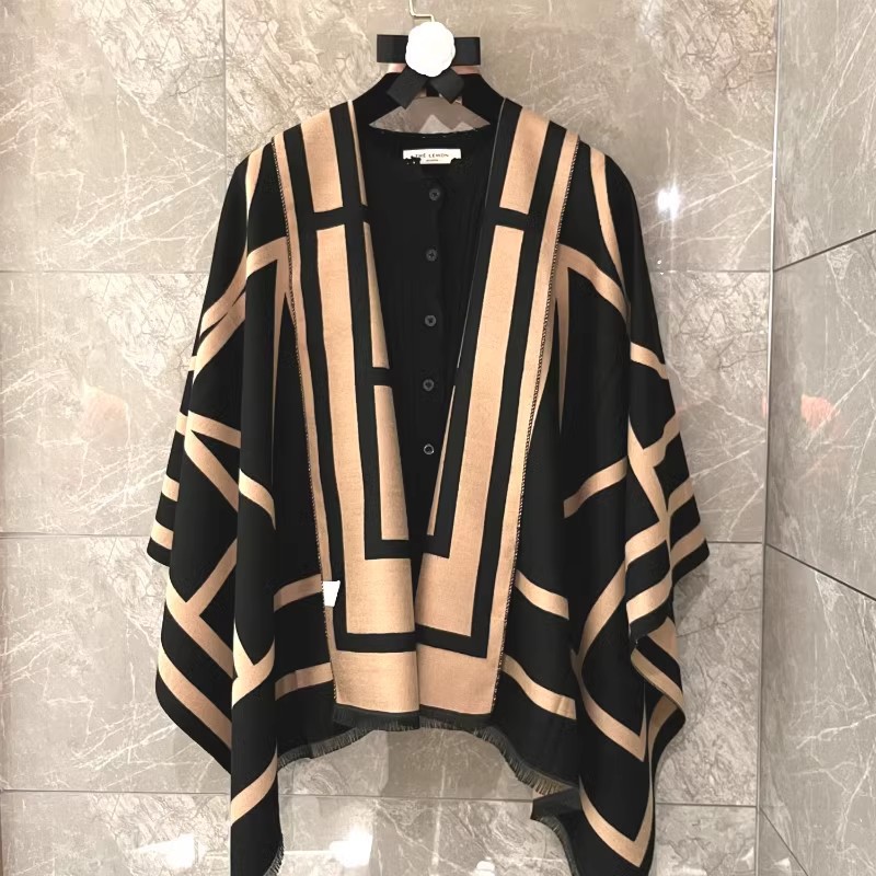 2024 Cashmere French High-end Scarf Women's Summer Air-conditioned Room Shawl Warm Autumn and Winter All-match Dual-purpose Scarf Fashion