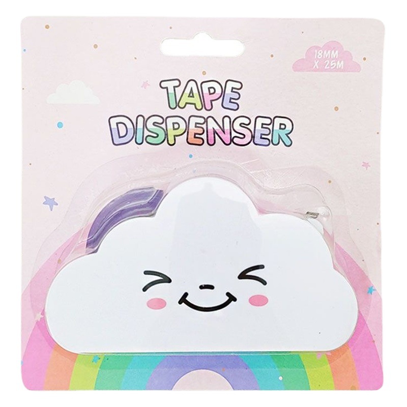 Picture of Rainbow tape cloud cutter student journal tape cutting machine creative student stationery office tape Holder